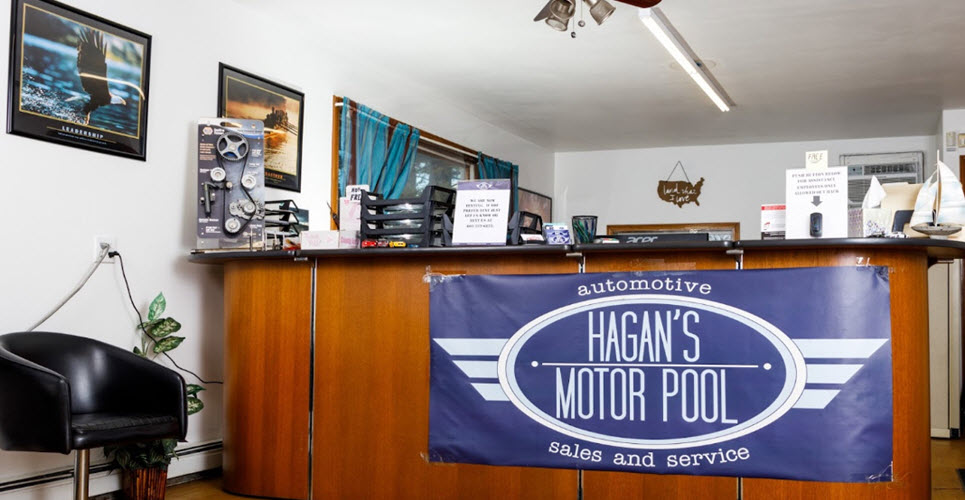 Hagan's Motor Pool Reception Counter